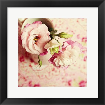 Framed Cup of Romance Square Print