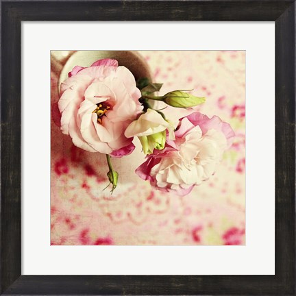 Framed Cup of Romance Square Print