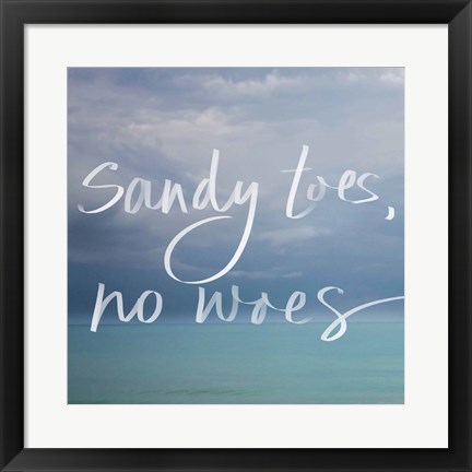 Framed Sandy Toes Print