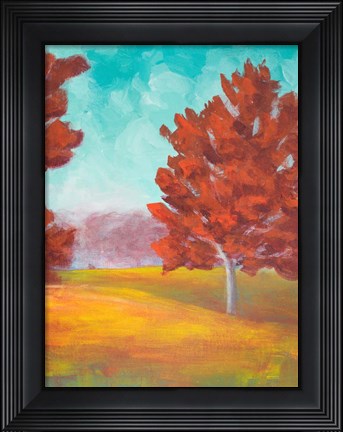 Framed Yellow Pasture Print