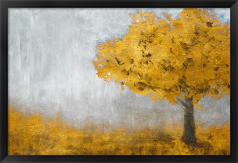 Framed Yellow Eternal Tree Print