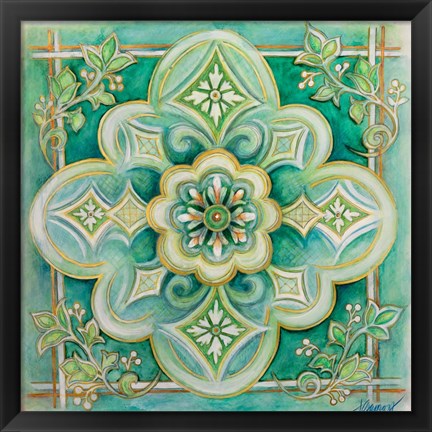 Framed French Medallion I Print