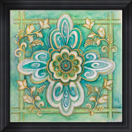 Framed French Medallion II Print