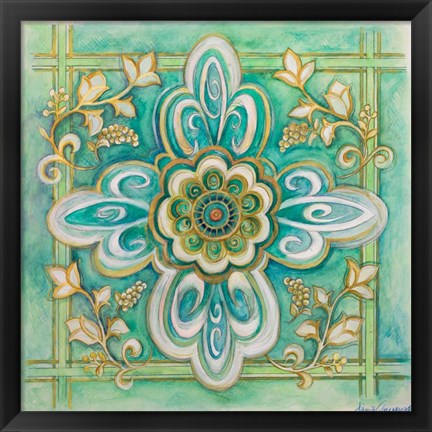 Framed French Medallion II Print