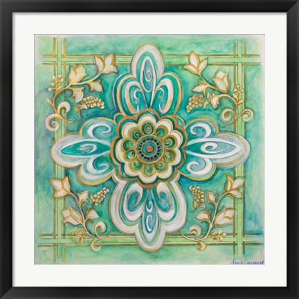 Framed French Medallion II Print