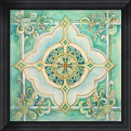 Framed French Medallion IV Print
