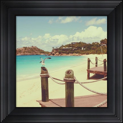 Framed Island Vacation I Print
