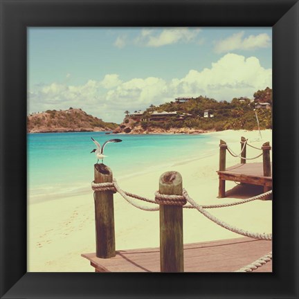 Framed Island Vacation I Print