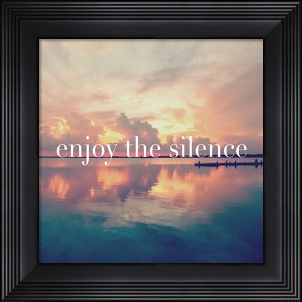 Framed Enjoy the Silence Print