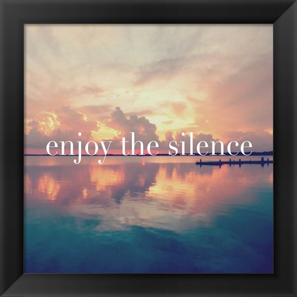 Framed Enjoy the Silence Print