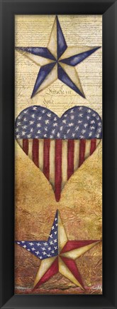 Framed America Stars II Print