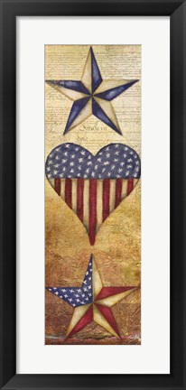 Framed America Stars II Print