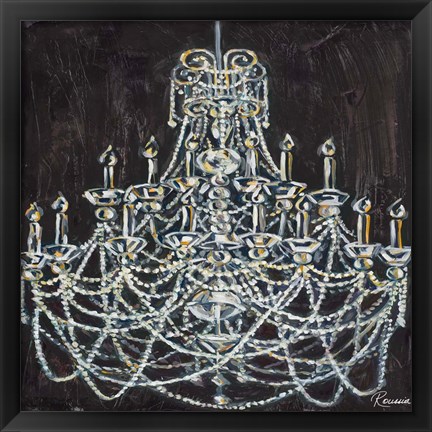 Framed Chandelier I Print