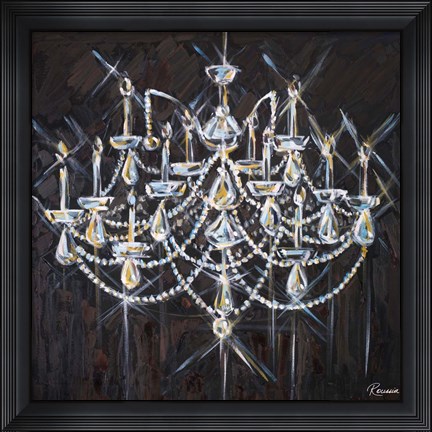 Framed Chandelier II Print