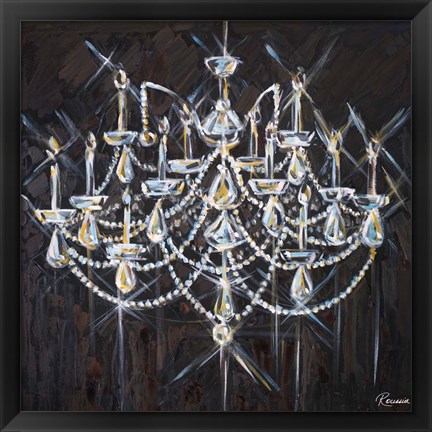 Framed Chandelier II Print