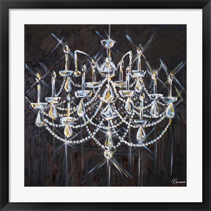 Framed Chandelier II Print