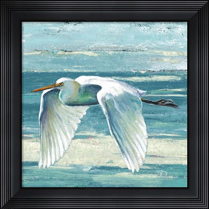 Framed Great Egret II Print