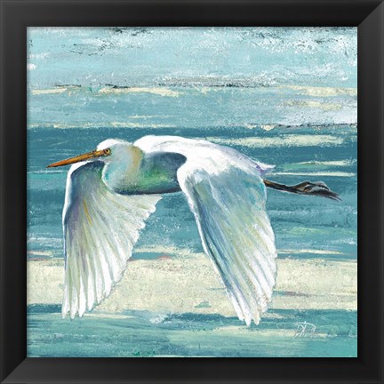 Framed Great Egret II Print