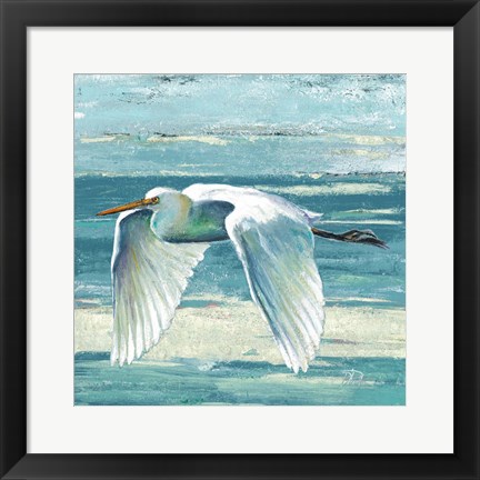 Framed Great Egret II Print