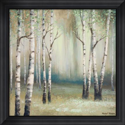 Framed Late September Birch I Print