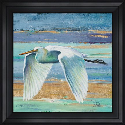 Framed Great Egret II Print