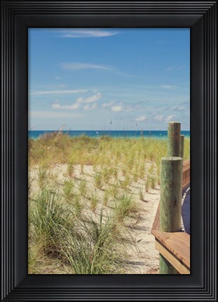 Framed Coast Dock II Print