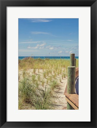 Framed Coast Dock II Print