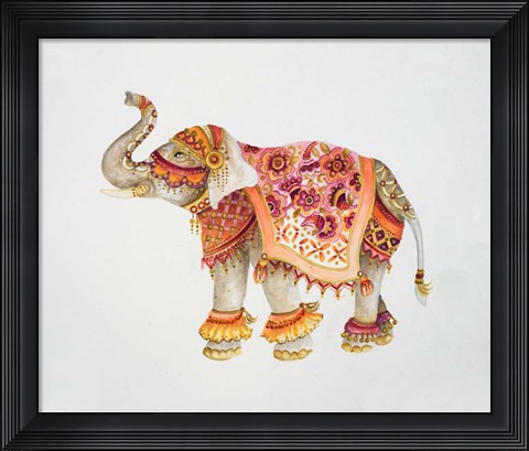 Framed Pink Elephant IIA Print