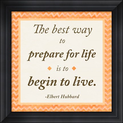 Framed Best Way Print