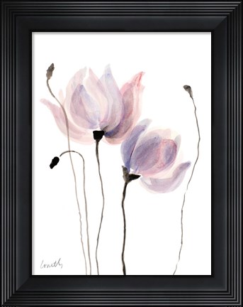 Framed Floral Sway I Print