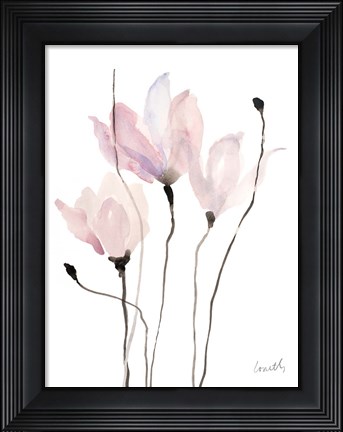Framed Floral Sway II Print