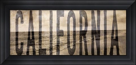 Framed California Type Wave Print