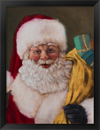 Framed Jolly Saint Nick Print