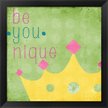 Framed Be You Crown II Print