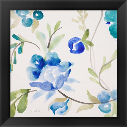 Framed French Floral Print