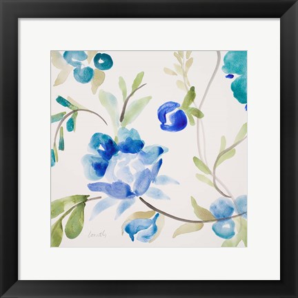 Framed French Floral Print