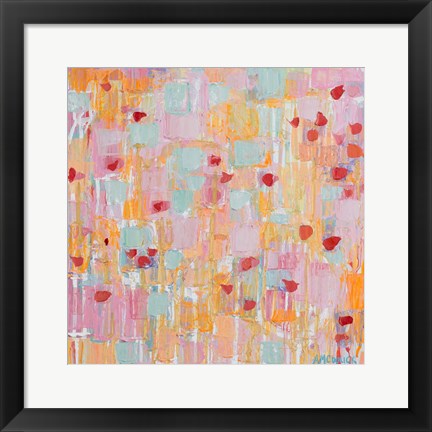 Framed Flutter Kisses II Print