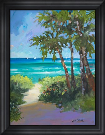 Framed Caribbean View I Print