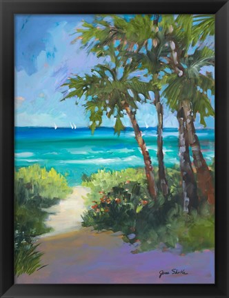 Framed Caribbean View I Print