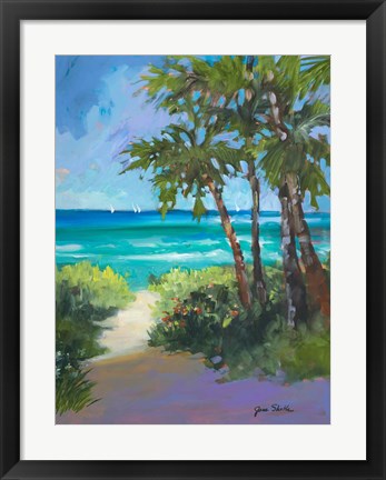 Framed Caribbean View I Print