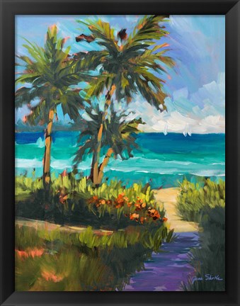 Framed Caribbean View II Print