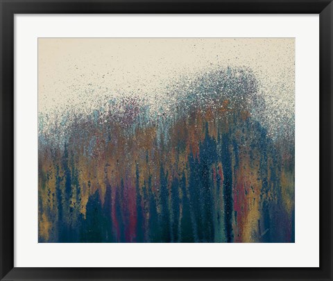 Framed Golden Dusk Woods Print