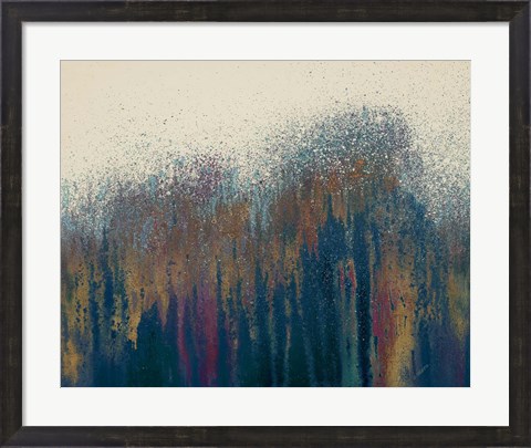 Framed Golden Dusk Woods Print