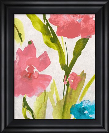 Framed Blue and Pink le Povat  II Print