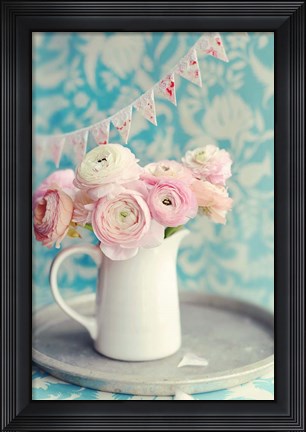 Framed Ranunculus Party I Print