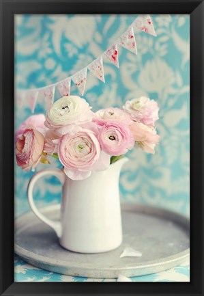 Framed Ranunculus Party I Print