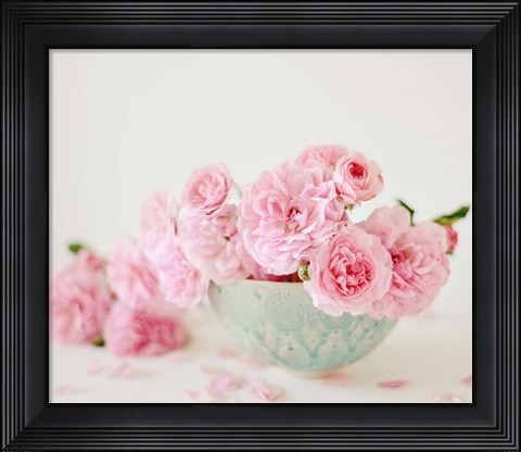 Framed Petals and Porcelain Print