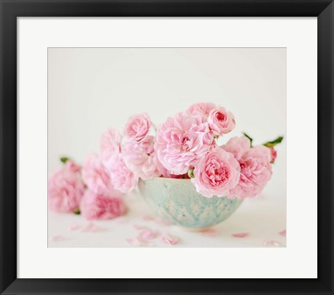 Framed Petals and Porcelain Print