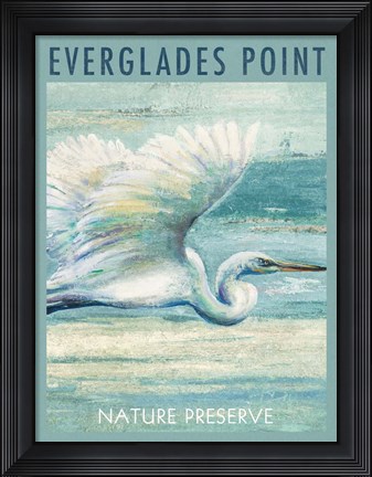 Framed Everglades Poster I Print