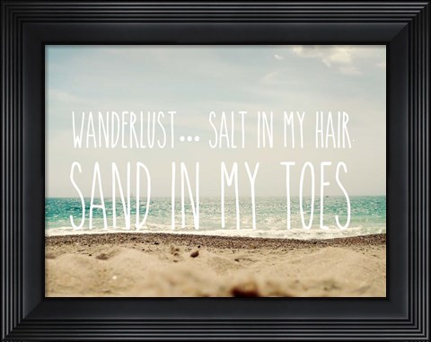 Framed Sand in My Toes Print